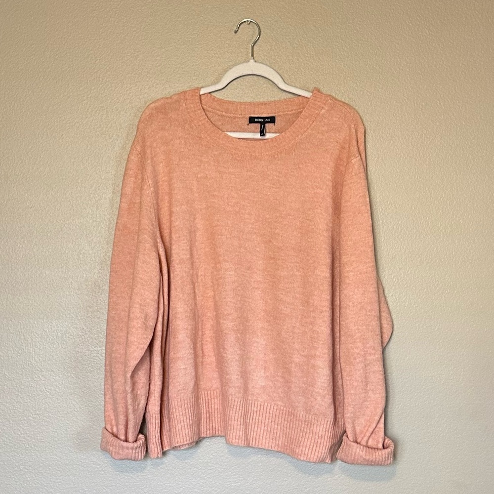 BCBG Paris Long Sleeve Sweater - Peach